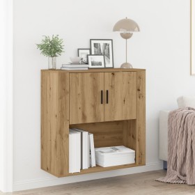 Gabinete de Pared Roble Artesanal 80x33x80 cm Madera de Ingeniería by , Closets and storage - Ref: Foro24-862115, Price: 78,0...