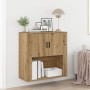 Gabinete de Pared Roble Artesanal 80x33x80 cm Madera de Ingeniería von , Schränke und Lagerung - Ref: Foro24-862115, Preis: 7...