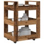 Carro de cocina de madera antigua 60x45x80 cm de madera ingeniería von , Küchen- und Speisewagen - Ref: Foro24-862117, Preis:...