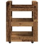 Carro de cocina de madera antigua 60x45x80 cm de madera ingeniería von , Küchen- und Speisewagen - Ref: Foro24-862117, Preis:...