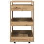 Carro de cocina Roble Artisan 60x45x80 cm Madera de ingeniería von , Küchen- und Speisewagen - Ref: Foro24-862118, Preis: 72,...