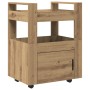 Carro de Cocina Roble Artisan 60x45x80 cm Madera Elaborada von , Küchen- und Speisewagen - Ref: Foro24-862121, Preis: 85,39 €...