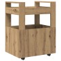 Carro de Cocina Roble Artisan 60x45x80 cm Madera Elaborada von , Küchen- und Speisewagen - Ref: Foro24-862121, Preis: 85,39 €...