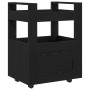 Carro de Cocina  Roble Negro 60x45x80 cm Madera elaborada | Foro24.es | Tu tienda online para hogar, jardín y más Foro24.es