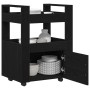 Carro de Cocina  Roble Negro 60x45x80 cm Madera elaborada | Foro24.es | Tu tienda online para hogar, jardín y más Foro24.es