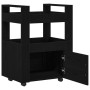 Carro de Cocina  Roble Negro 60x45x80 cm Madera elaborada | Foro24.es | Tu tienda online para hogar, jardín y más Foro24.es