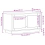 Mueble para TV Negro Roble 80x35x45 cm Madera de ingeniería von , TV-Möbel - Ref: Foro24-862130, Preis: 69,87 €, Rabatt: -5%%