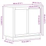 Aparador Artesano Roble 80x34x75 cm Madera Ingenierizada de , Aparadores - Ref: Foro24-862132, Precio: 91,16 €, Descuento: %