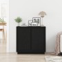 Sideboard Negro Roble 80x34x75 cm Madera elaborada de , Aparadores - Ref: Foro24-862133, Precio: 95,58 €, Descuento: %