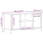 Cabinet de TV Madera Vieja 100x40x50 cm Madera Ingenierada y Acero von , TV-Möbel - Ref: Foro24-862139, Preis: 80,01 €, Rabat...