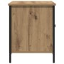 Cabinet de TV de roble artesanal 80x40x50 cm de madera procesada y acero von , TV-Möbel - Ref: Foro24-862143, Preis: 63,15 €,...