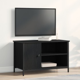 Aparador de TV Negro Roble 80x40x50 cm Madera Ingeniada y Acero von , TV-Möbel - Ref: Foro24-862144, Preis: 64,87 €, Rabatt: %