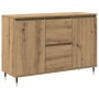 Sideboard con puertas y cajones de roble artesanal 101,5x35x70 cm de , Aparadores - Ref: Foro24-862146, Precio: 117,15 €, Des...