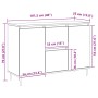 Sideboard con Puertas y Cajones Negro Roble 101,5x35x70 cm de , Aparadores - Ref: Foro24-862147, Precio: 124,32 €, Descuento: %