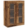 Armario de pared vidaxl con puertas de vidrio madera vieja 69,5x34x90 cm de , Aparadores - Ref: Foro24-862159, Precio: 92,31 ...