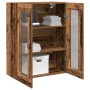 Armario de pared vidaxl con puertas de vidrio madera vieja 69,5x34x90 cm de , Aparadores - Ref: Foro24-862159, Precio: 92,31 ...
