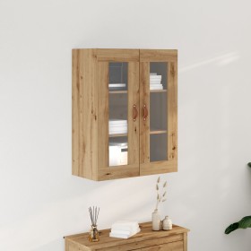 Armario de Pared con Puertas de Cristal Roble Artesano 69,5x34x90 cm von , Sideboards - Ref: Foro24-862160, Preis: 100,30 €, ...