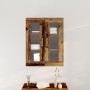 Armario de pared con puertas de vidrio Madera antigua 69,5x34x90 cm de , Aparadores - Ref: Foro24-862162, Precio: 101,20 €, D...