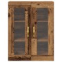Armario de pared con puertas de vidrio Madera antigua 69,5x34x90 cm de , Aparadores - Ref: Foro24-862162, Precio: 101,20 €, D...