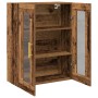Cabinet Montado en la Pared con Puertas de Vidrio Madera Vieja 69,5x34x90 cm de , Aparadores - Ref: Foro24-862165, Precio: 88...