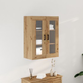 Gabinete Suspendido con Puertas de Vidrio Roble Artesanal 69.5x34x90 cm de , Aparadores - Ref: Foro24-862169, Precio: 103,53 ...