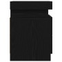 Cabinet de Noche con Luces LED Negro Roble 35x39x55 cm de , Mesitas de noche - Ref: Foro24-862178, Precio: 78,80 €, Descuento: %