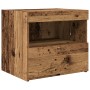 Cabinet de Noche con Luces LED Madera Vieja 50x40x45 cm de , Mesitas de noche - Ref: Foro24-862180, Precio: 68,38 €, Descuent...