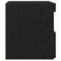 Cabinet de Noche con Luces LED Roble Negro 50x40x45 cm de , Mesitas de noche - Ref: Foro24-862184, Precio: 70,36 €, Descuento: %
