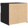 Cabinet de Noche con Luces LED Roble Negro 50x40x45 cm de , Mesitas de noche - Ref: Foro24-862184, Precio: 70,36 €, Descuento: %