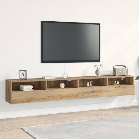 Gabinetes de TV 2 pcs de roble artesanal 100x30x30 cm de madera elaborada von , TV-Möbel - Ref: Foro24-862191, Preis: 102,77 ...