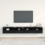 Gabinetes de Pared para TV 2 pcs Negro Roble 100x30x30 cm Madera Elaborada von , TV-Möbel - Ref: Foro24-862193, Preis: 105,69...