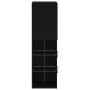 Cabinet de TV LED  Negro Roble 30,5x30x102 cm Madera elaborada | Foro24.es | Tu tienda online para hogar, jardín y más Foro24.es