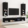 Gabinete de TV LED 2 pcs Negro Roble 30,5x30x102 cm Madera elaborada von , Schränke und Lagerung - Ref: Foro24-862199, Preis:...