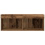 Mueble de pared para TV con luces LED de madera envejecida 80x30x30 cm von , TV-Möbel - Ref: Foro24-862200, Preis: 46,69 €, R...