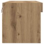 Gabinete de pared para TV  con luces LED Roble Artesano 80x30x30 cm | Foro24.es | Tu tienda online para hogar, jardín y más Foro24.es