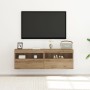 Gabinetes de TV con luces LED 2 pcs Roble artesanal 60x30x40 cm von , TV-Möbel - Ref: Foro24-862209, Preis: 86,24 €, Rabatt: ...