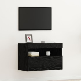 Comprar Mueble para TV con luces LED Negro Roble