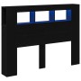 Cabecero LED Negro Roble 140x18,5x40 cm Madera elaborada von , Kopf- und Fußteile - Ref: Foro24-862212, Preis: 96,91 €, Rabat...