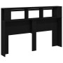 Cabecero LED Negro Roble 160x18,5x45 cm Madera elaborada von , Kopf- und Fußteile - Ref: Foro24-862213, Preis: 102,58 €, Raba...