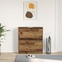 Armario para Zapatos con Cajón Abatible Madera Vieja 80x21x87,5 cm by , Shoe racks and shoe organizers - Ref: Foro24-862214, ...