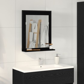 Espejo de baño Negro Roble 50x12x60 cm Madera elaborada von , Badezimmerwaschtische - Ref: Foro24-862222, Preis: 45,08 €, Rab...