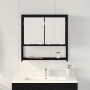 Espejo-Cabinet para Baño Roble Negro 60x16x60 cm Madera de ingeniería | Foro24.es | Tu tienda online para hogar, jardín y más Foro24.es