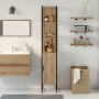 Armario de baño de roble artesanal 33x33x185,5 cm de madera elaborada von , Badezimmerwaschtische - Ref: Foro24-862239, Preis...
