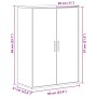 Aparador Roble Artesanal 60x31x84 cm Madera Elaborada de , Aparadores - Ref: Foro24-862262, Precio: 84,28 €, Descuento: %