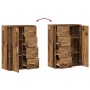 Sideboard de madera envejecida 60x31x84 cm de madera de ingeniería de , Aparadores - Ref: Foro24-862264, Precio: 100,94 €, De...
