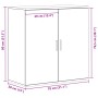 Aparador de Madera Vieja 79x38x80 cm Madera Ingenierizada de , Aparadores - Ref: Foro24-862267, Precio: 93,63 €, Descuento: %
