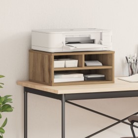 Soporte para Impresora Roble Ahumado 49x40x22.5 cm Madera Elaborada de , Soportes para impresoras - Ref: Foro24-862271, Preci...