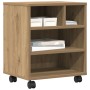 Soporte para Impresora con Ruedas Roble Artisan 41x32x48 cm von , Drucker unterstützt - Ref: Foro24-862280, Preis: 49,11 €, R...