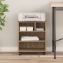 Soporte para Impresora con Ruedas Roble Artisan 41x32x48 cm von , Drucker unterstützt - Ref: Foro24-862280, Preis: 49,11 €, R...