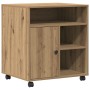 Soporte para impresora con ruedas Roble Artisan 60x50x67 cm von , Drucker unterstützt - Ref: Foro24-862283, Preis: 96,95 €, R...
